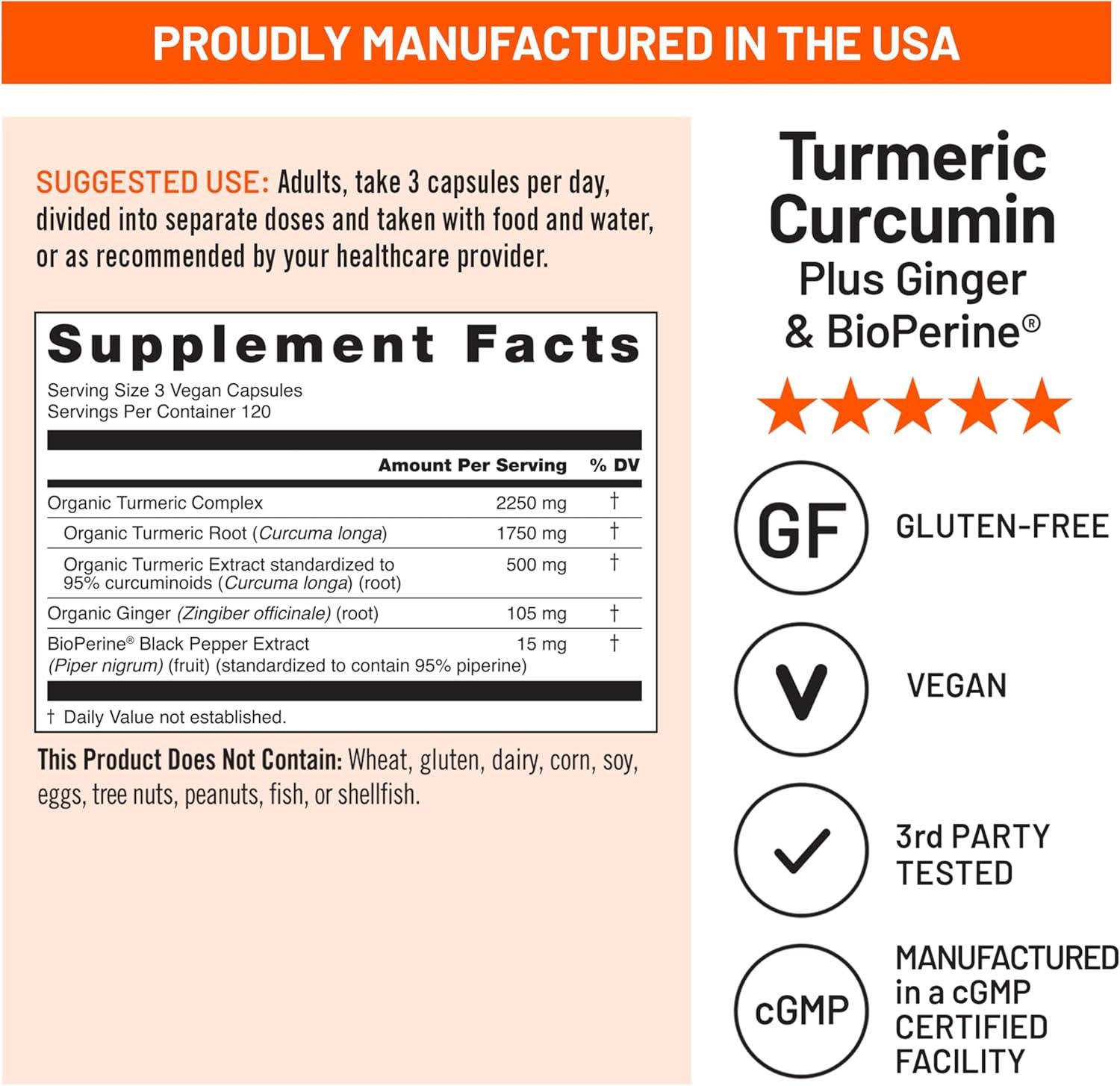 image:imageNatureWise Curcumin Turmeric 2250mg 95 Curcuminoids amp BioPerine Black Pepper Extract for Advanced Absorption Daily Joint and Immune Health Support Vegan NonGMO 180 Count60Day Supply360 Count Pack of 1