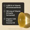 NatureWise Vitamin D3 5000IU + K2 (MK7) 100mcg with Organic Extra Virgin Coconut Oil – Supports Calcium Absorption, Bone & Immune Health – Non-GMO, Soy & Gluten-Free – 30 Softgels[30-Day Supply](4000IU)
