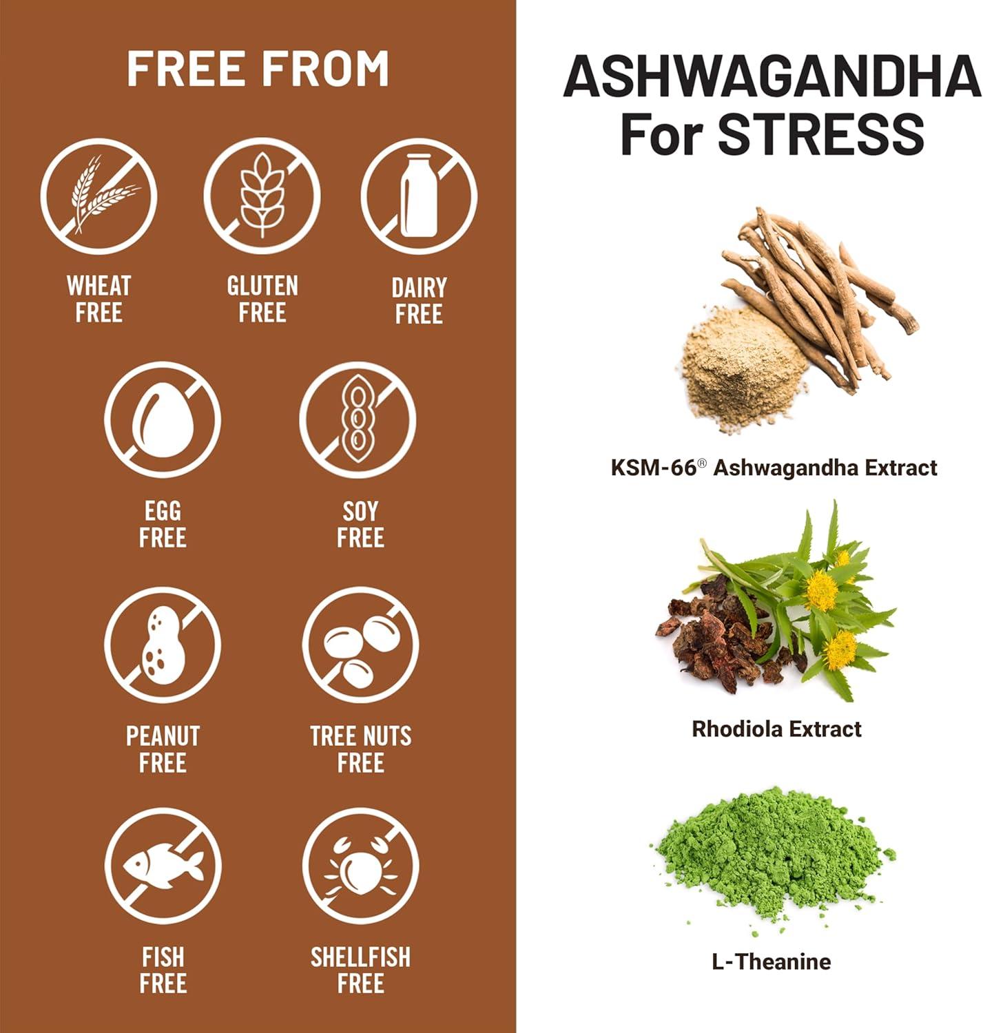 image:imageNatureWise Ashwagandha for Stress With KSM66 Extract GABA LTheanine Rhodiola Rosea Herbal Mood amp Sleep Support Vegan NonGMO GlutenFree 60 Capsules1Month Supply
