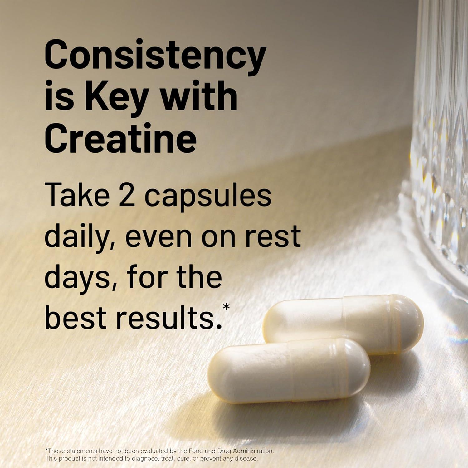 image:imageNatureWise Micronized Creatine Monohydrate Pills 2500mg Per Serving Creatine for Women amp Men Pure Unflavored Supports Lean Muscle Mass Endurance 60 Capsules30Day Supply