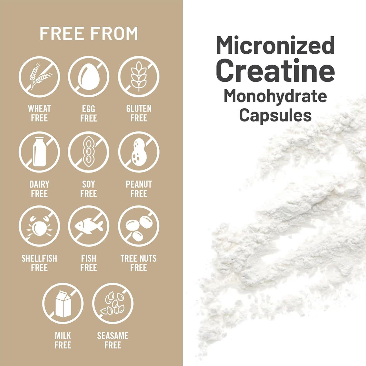 image:imageNatureWise Micronized Creatine Monohydrate Pills 2500mg Per Serving Creatine for Women amp Men Pure Unflavored Supports Lean Muscle Mass Endurance 60 Capsules30Day Supply