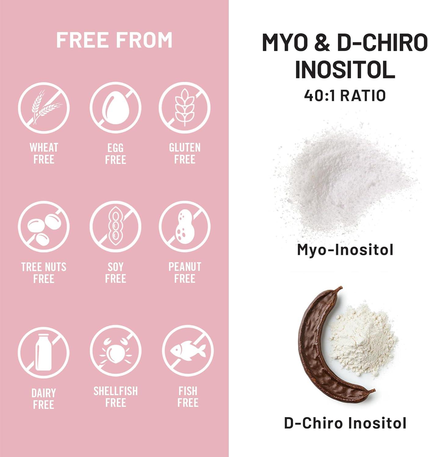 image:imageNatureWise MyoInositol amp DChiro Inositol Supplement for Women Fertility Supplements for Women Ideal 401 Ratio Myo Inositol 2000mg NonGMO Vegan USA Manufactured 30Day Supply