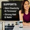NatureWise Collagen Gummies – Hydrolyzed Collagen Gummies – Type 1 & 3 Peptides for Women + Biotin, Vitamin C, E, & Zinc for Hair Skin and Nails Support – 60 Count[1-Month Supply](Strawberry Lemon)