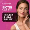 NatureWise Extra Strength Biotin 5,000 mcg Softgels – Biotin for Hair Growth Women & Men + Skin & Nails Support – Non-GMO, USA Manufactured – 150 Softgels[150-Day Supply]