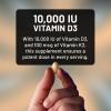 NatureWise Magnesium Glycinate 550mg + 2000 IU Vitamin D3 K2 100 mcg – D3 K2 Magnesium Supplement – Chelated for High Absorption – Bone Support – Non-GMO, USA Manufactured – [30-Day Supply](10000IU)