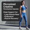 NatureWise Micronized Creatine Monohydrate Pills, 2500mg Per Serving – Creatine for Women & Men – Pure, Unflavored, Supports Lean Muscle Mass, Endurance – 60 Capsules[30-Day Supply]