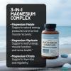 NatureWise Triple Magnesium Complex – High Absorption Magnesium Glycinate + Malate + Citrate for Muscle Nerve & Sleep Support – Vegan 90 Capsules