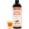 NatureWise Liquid Multivitamin Hair Growth for Women & Men + Tocogaia® for Hair Growth & Skin Elasticity Support + Biotin, Vitamin D, E, B – Sugar Free Multivitamin, Vegan – 30 fl oz[30 Servings](Peach Mango)