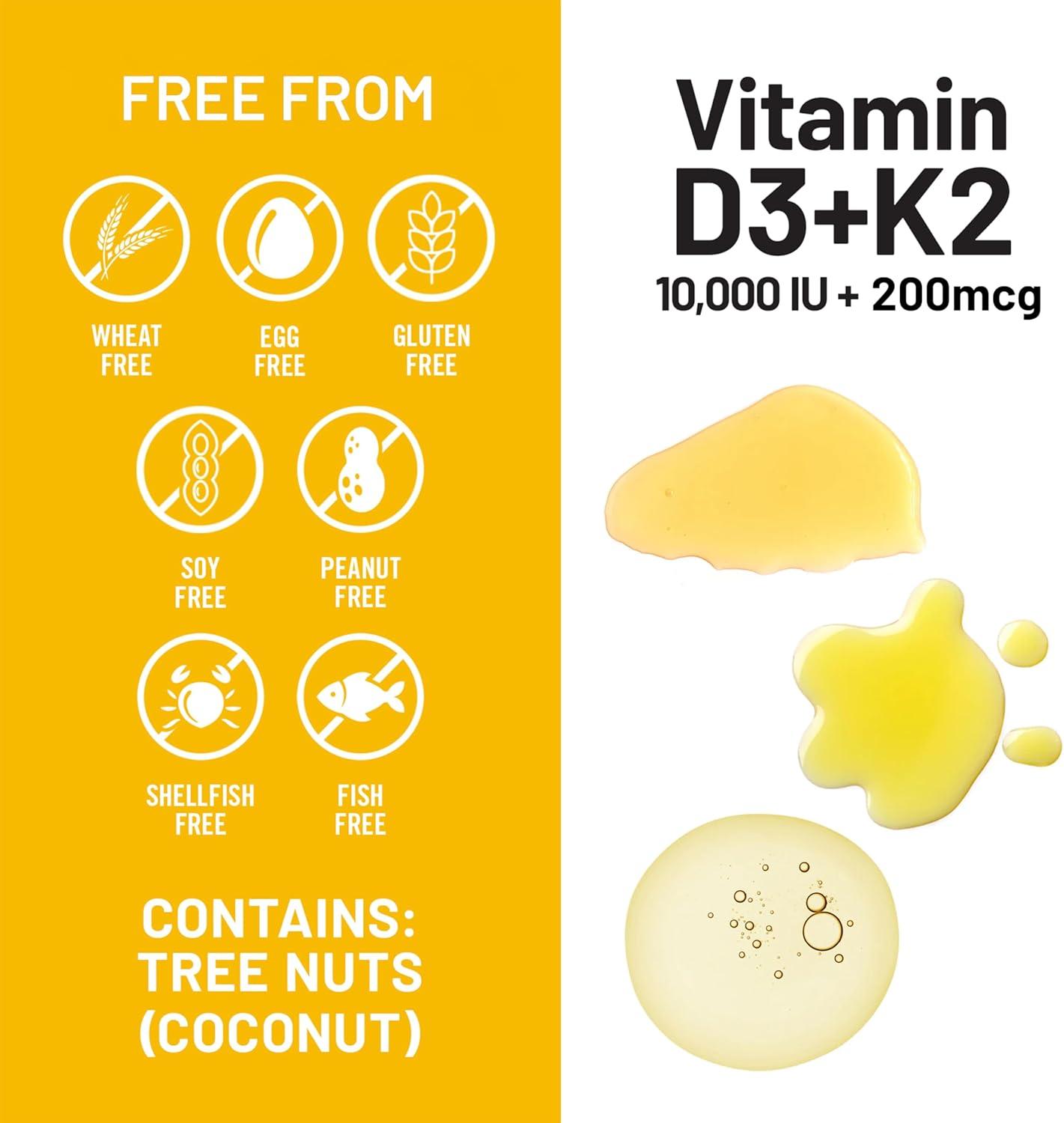 image:imageNatureWise Vegan Vitamin D3 K2 in Organic Coconut MCT Oil Natural D3 10000IU Natural K2 200mcg High Absorption Bone Support NonGMO USA Manufactured 30 Softgels30Day Supply10000IU