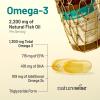 NatureWise Ultra Omega 3 Fish Oil 2200 mg – 1300 mg Omega-3 – Triglyceride Form – Lemon Flavor – Wild-Caught Fish Oil + EPA & DHA – Burpless, Non-GMO – 60 Softgels[1-Month Supply](120 Count (Pack of 1))