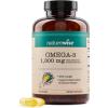 NatureWise Ultra Omega 3 Fish Oil 2200 mg – 1300 mg Omega-3 – Triglyceride Form – Lemon Flavor – Wild-Caught Fish Oil + EPA & DHA – Burpless, Non-GMO – 60 Softgels[1-Month Supply](180 Count (Pack of 1))