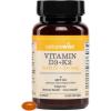 NatureWise Vegan Vitamin D3 + K2 in Organic Coconut MCT Oil – Natural D3 10000IU + Natural K2 200mcg – High Absorption Bone Support – Non-GMO – USA Manufactured – 30 Softgels[30-Day Supply](5000IU)