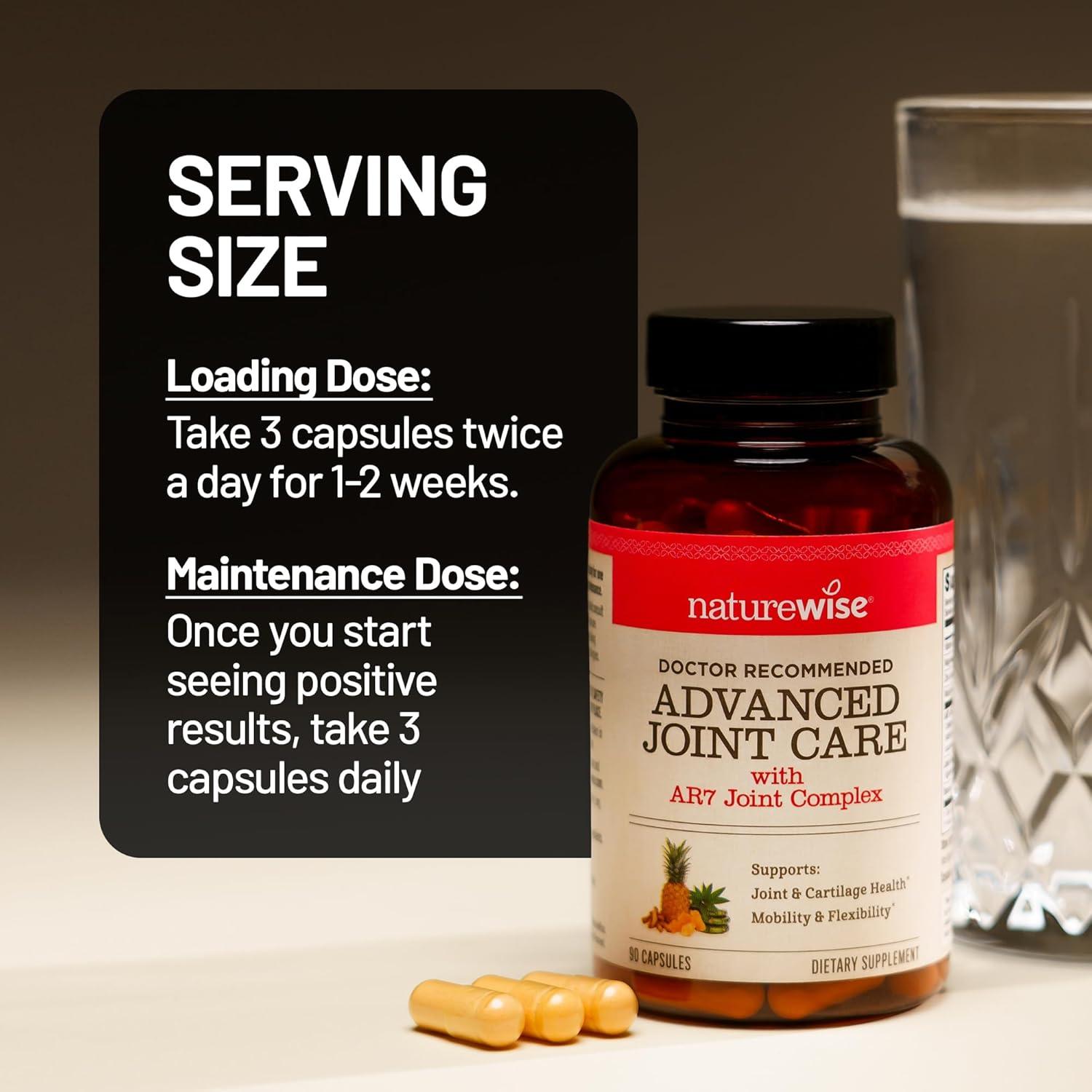 image:imageNatureWise Advanced Joint Supplement with Clinically Tested AR7 Joint Complex Ingredient Comfort amp Flexibility Support NonGMO USA Manufactured 90 Capsules30Day Supply