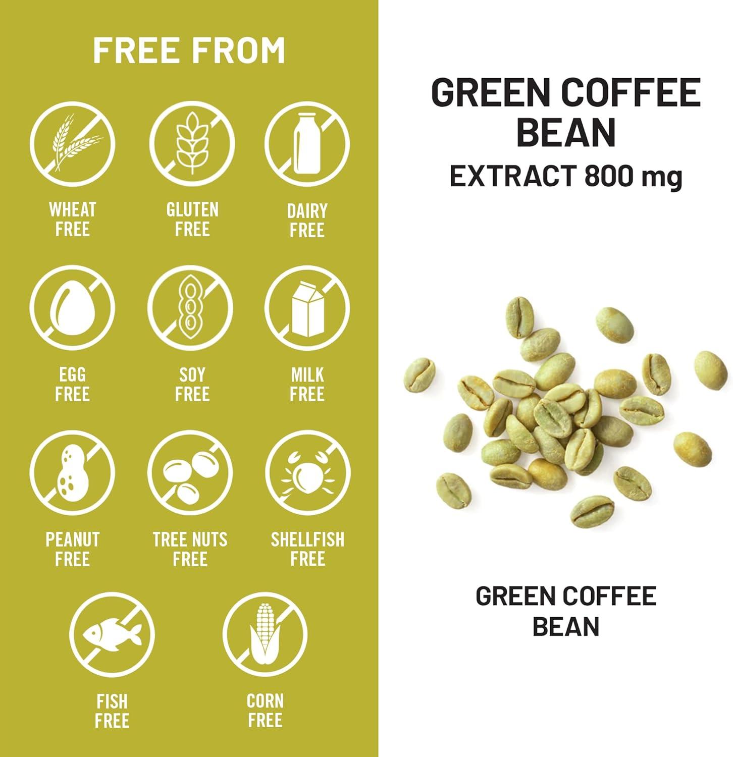 image:imageNatureWise Green Coffee Bean Extract 800mg with 50 Chlorogenic Acids Support for Weight Goals Energy and Antioxidants Vegan NonGMO 60 Capsules1Month SupplyGreen Coffee Bean