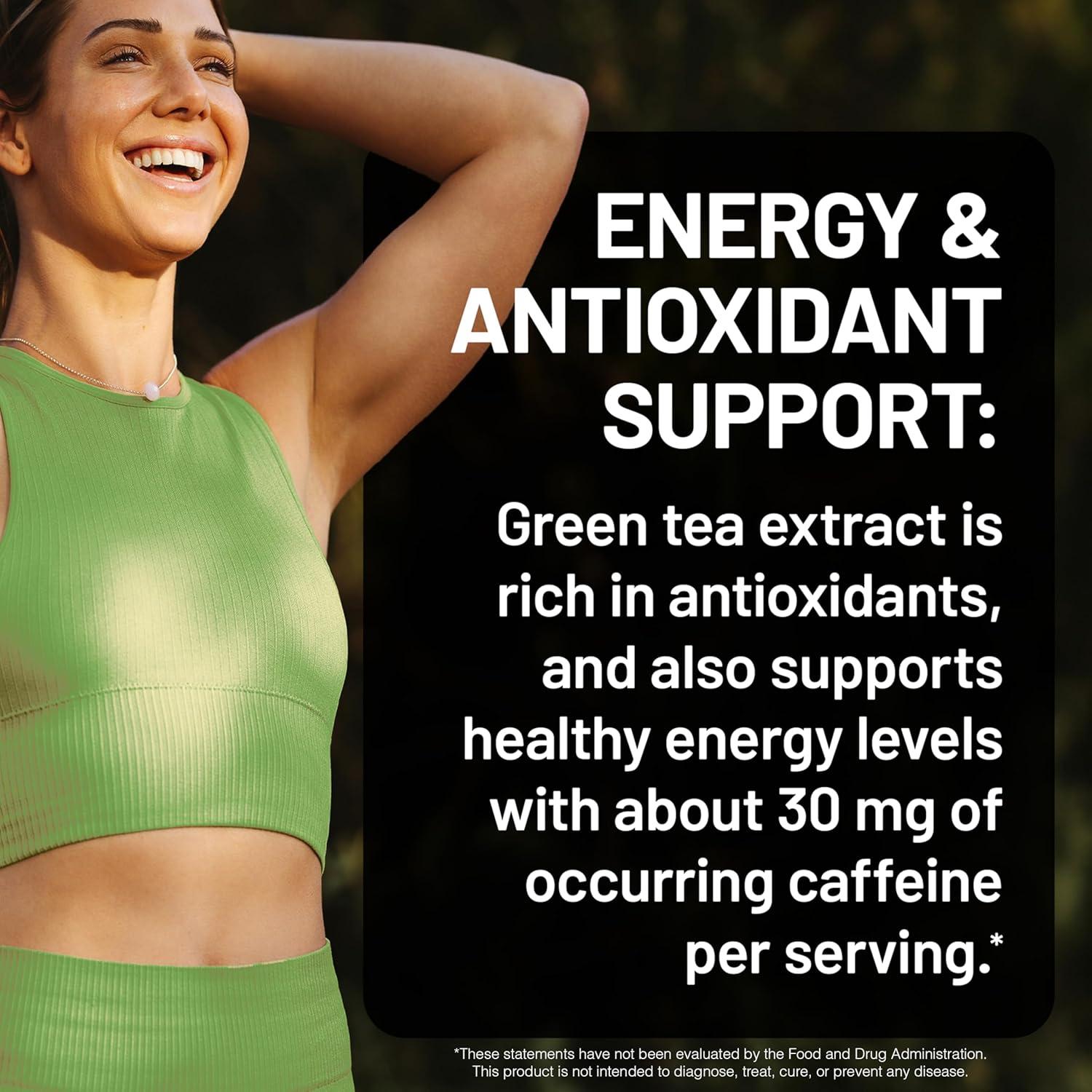 image:imageNatureWise Green Tea Extract Capsules 1000 mg 50 EGCG amp 98 Polyphenols Extra Strength Green Tea Pills Antioxidants for Heart Health amp Energy Vegan NonGMO 60 Count30Day Supply60 Count Pack of 1
