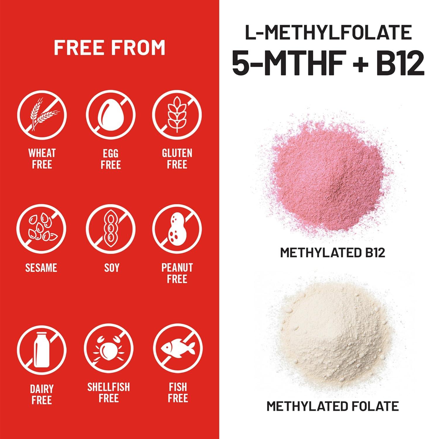 image:imageNatureWise L Methylfolate 15mg B12 LMethylfolate 15mg B12 Methylcobalamin 1000 mcg Active 5MTHF Form Supports Mood amp Energy Vegan NonGMO USA Manufactured 60 Capsules 60Day Supply