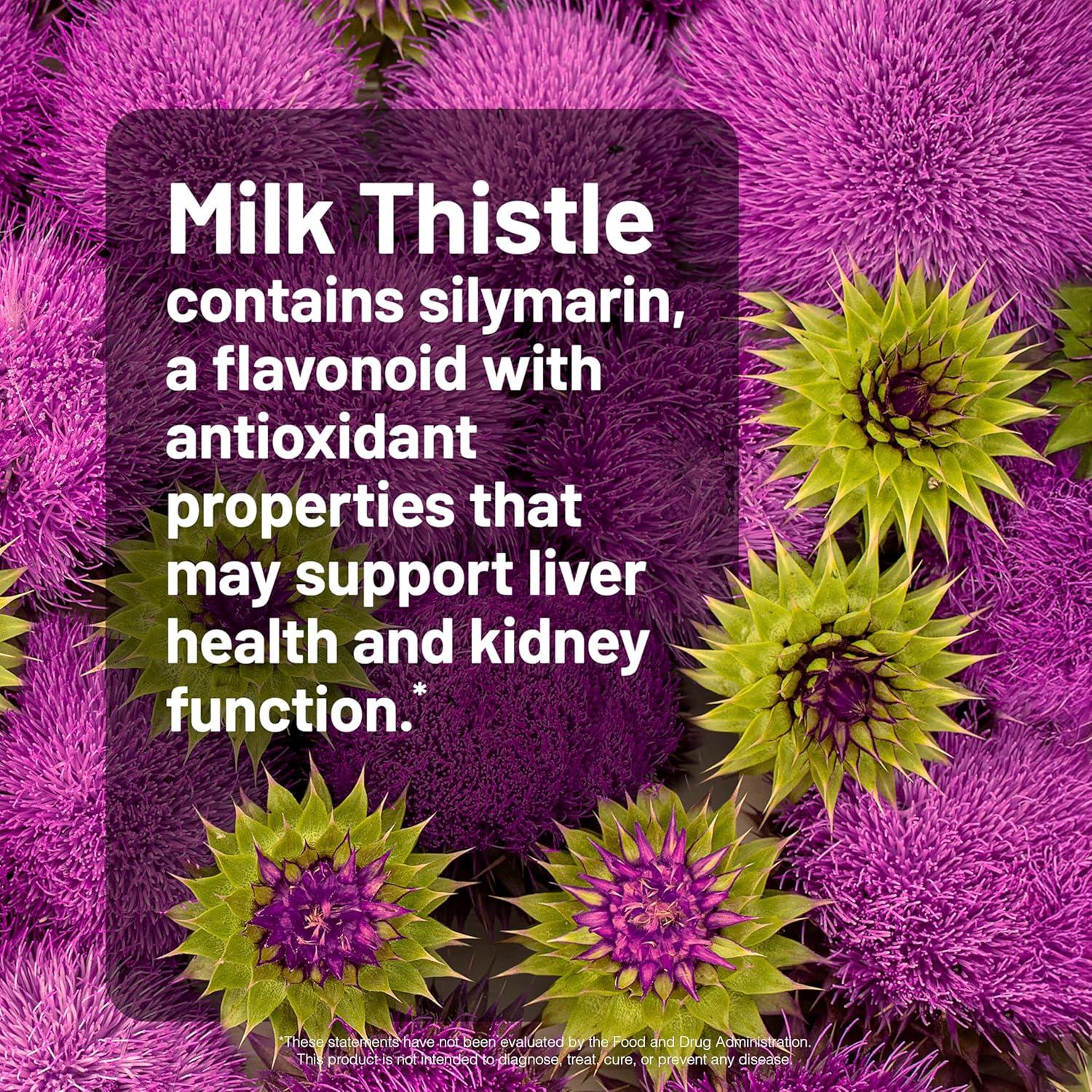 image:imageNatureWise Milk Thistle with Dandelion Root Silymarin Antioxidant Liver amp Kidney Health Support Supplement Vegan NonGMO Gluten Free 60 Count60Day Supply180 Count Pack of 1