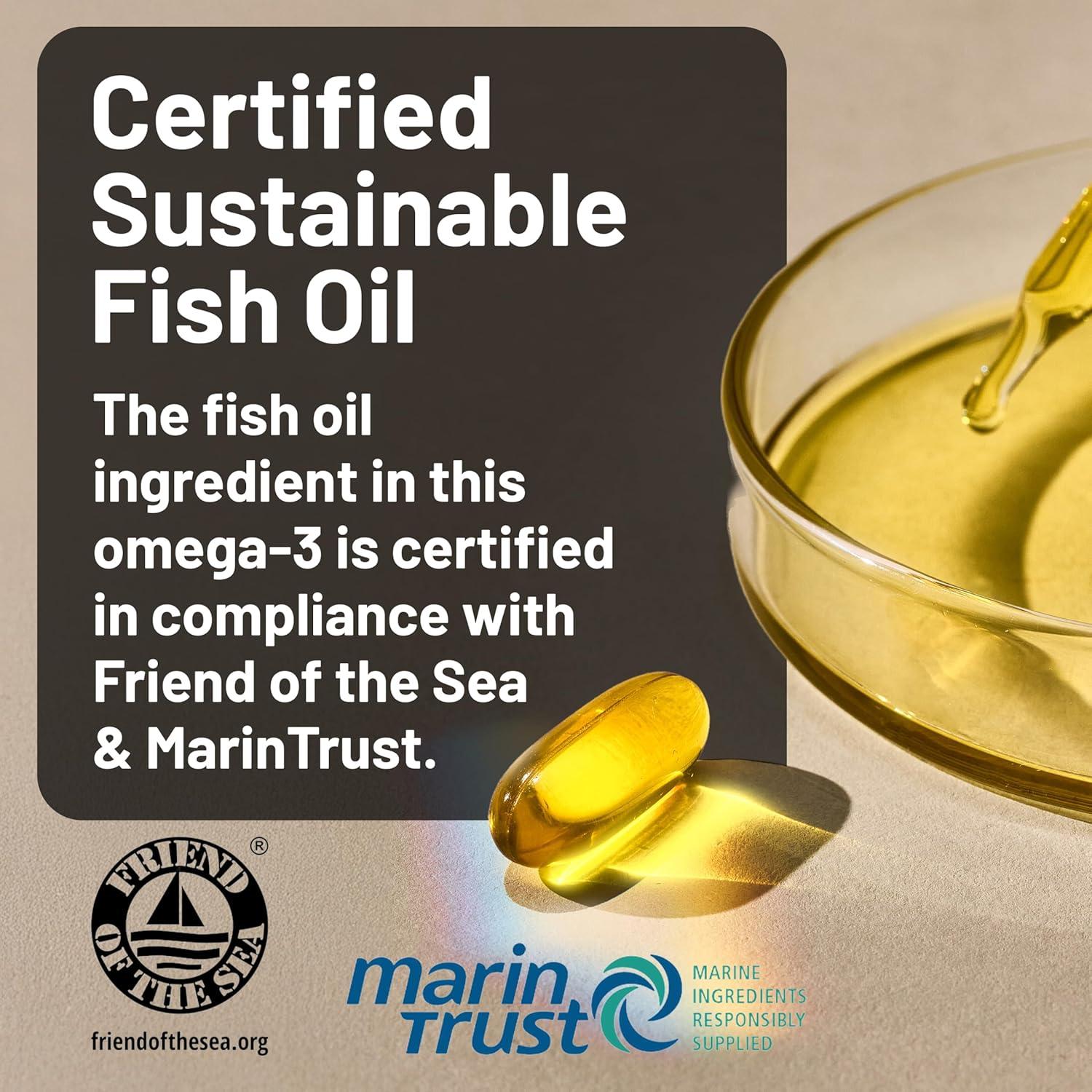 image:imageNatureWise Quadruple Strength Omega 3 Fish Oil 4080mg Natural TG Form Wild Caught 2450mg Omega 3 1350mg EPA 900mg DHA Burpless NonGMO amp USA Manufactured 120 Softgels40 Day Supply