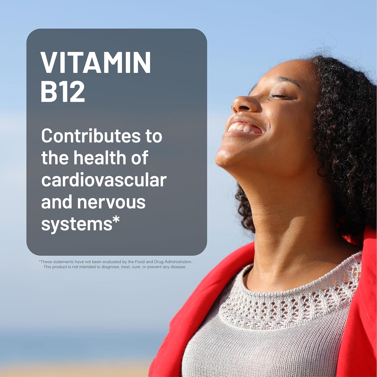 image:imageNatureWise Vitamin B12 3000 mcg Sublingual Tablets Fast Dissolve B12 for Energy amp Metabolism Support Cherry Flavor Vegan NonGMO Gluten Free USA Manufactured 50 Tablets 50Day Supply