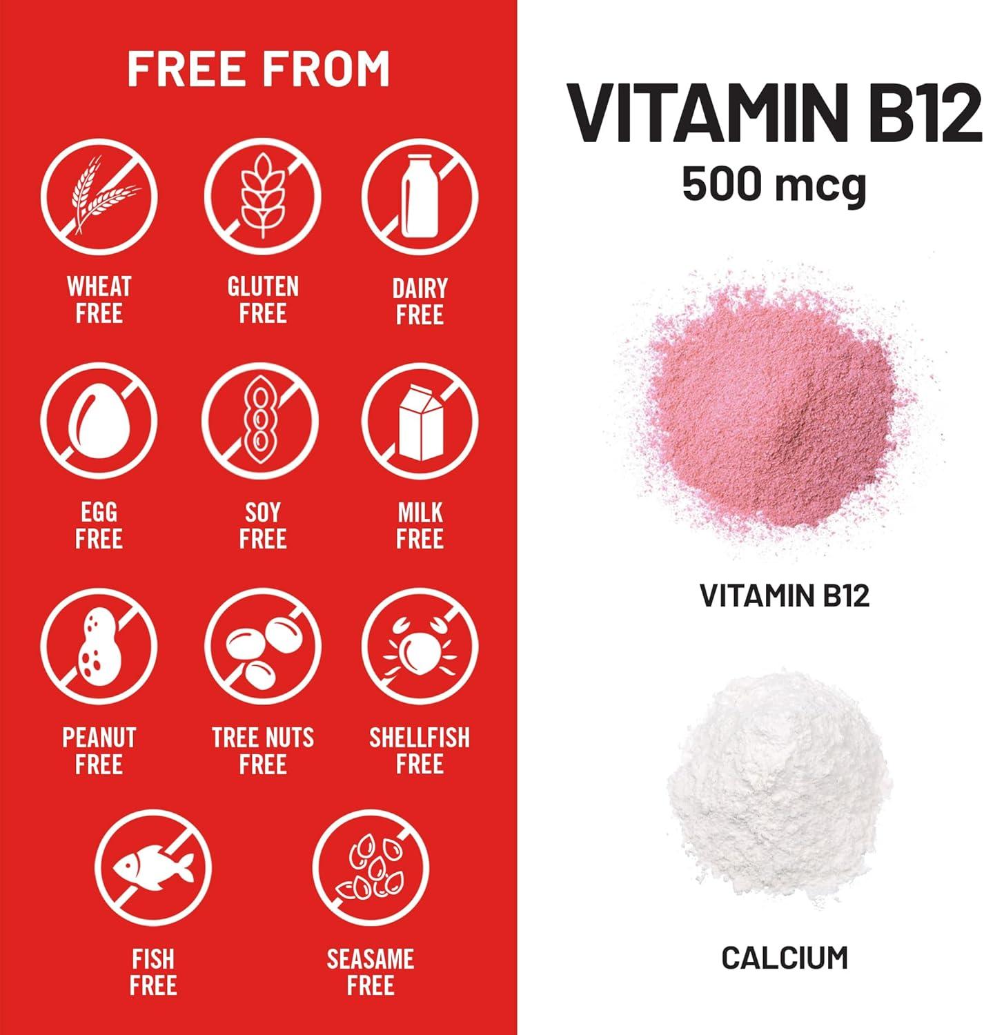 image:imageNatureWise Vitamin B12 500 mcg B12 Supplement for Energy Mental Clarity amp Nervous System Support EasytoSwallow Vegan amp NonGMO USA Manufactured 100 Tablets100Day Supply