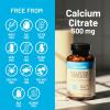 NatureWise Calcium Citrate 500mg Capsules – Supplement for Bone Health – Easy to Digest & Absorb – Vegan, Non-GMO, Gluten-Free – 90 Count[30-Day Supply](Unflavored)