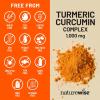 NatureWise Extra Strength Turmeric Curcumin 1000mg with Hydro-Soluble Technology for Ultra Absorption – 400mg Curcuminoids for Immune Support – Vegan, Non-GMO, 60 Capsules[30-Day Supply]