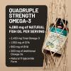 NatureWise Quadruple Strength Omega 3 Fish Oil 4080mg- Natural TG Form + Wild Caught – 2450mg Omega 3 + 1350mg EPA 900mg DHA – Burpless – Non-GMO & USA Manufactured – 120 Softgels[40 Day Supply]