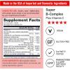 NatureWise Super Vitamin B Complex for Women and Men – with Vitamin C, Folic Acid Biotin B1 B2 B3 B6 B12 – Support Cellular Energy & Mental Clarity – Vegan, Gluten & Dairy Free, Non-GMO – 60 Tablets