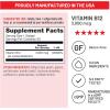 NatureWise Vitamin B12 3000 mcg – Extra Strength – Supplement for Supporting Energy Levels, Mental Clarity, Nervous System Health – Easy-to-Swallow, Soy and Gluten-Free, Non-GMO – 60 Softgels