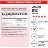 NatureWise Vitamin B12 500 mcg – B12 Supplement for Energy + Mental Clarity & Nervous System Support – Easy-to-Swallow, Vegan & Non-GMO – USA Manufactured – 100 Tablets[100-Day Supply]
