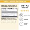 NatureWise Vitamin D3 K2 Magnesium Glycinate 275mg – Extra Strength Vitamin D3 5000IU + K2 50mcg – High Absorption Chelated Magnesium – Bone Support – Non-GMO, USA Manufactured – [90 Day Supply]