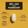 NatureWise Vitamin D3 K2 Magnesium Glycinate 275mg – Extra Strength Vitamin D3 5000IU + K2 50mcg – High Absorption Chelated Magnesium – Bone Support – Non-GMO, USA Manufactured – [90 Day Supply]