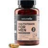 NatureWise Multivitamin for Men – Daily Male Support – Minerals & Herbs for Energy, Performance, Immunity – with Vitamin A, C, D, B-Complex – Soy & Gluten-Free, Non-GMO – 60 Capsules[1-Month Supply](Unflavored)