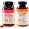 NatureWise B Complex Vitamins with Folic Acid 60 Count + Extra Strength Vitamin C 1000mg Capsules 60 Count – Bundle for Immune, Energy Levels, Heart Health Support – Soy, Dairy, Gluten Free, Non-GMO
