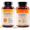 NatureWise Vitamin D3 5000IU (125mg) 360 Count + Vitamin C 1000mg Capsules 120 Count – Bundle for Daily Immune & Heart Health – Gluten Free, Non-GMO, Halal Gelatin