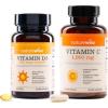 NatureWise Vitamin D3 5000IU (125mg) 90 Count + Extra Strength Vitamin C 1000mg Capsules 60 Count – Bundle for Daily Immune Support, Bone & Heart Health – Gluten Free, Non-GMO