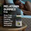 NatureWise Melatonin Gummies 5mg – Non-Habit Forming Sleep Support Supplement with Ashwagandha, Valerian Root – BlackBerry-Lemon Flavor – Vegan, Gluten Free, Non-GMO – 60 Count[30-Day Supply]