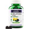 NatureWise Melatonin Gummies 5mg – Non-Habit Forming Sleep Support Supplement with Ashwagandha, Valerian Root – BlackBerry-Lemon Flavor – Vegan, Gluten Free, Non-GMO – 60 Count[30-Day Supply]