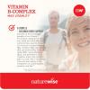 NatureWise 1000mg Omega 3 600mg EPA 400mg DHA with Vitamin E 180ct & Vitamin B Complex for Women and Men 150 Softgels[5-Month Supply]
