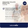 NatureWise Black Seed Oil Softgels 1250 mg – with 100% Organic Cold Pressed Nigella Sativa – Omega 3 6 9 – Antioxidant Immune Support, Hair & Skin – Non-GMO, Gluten-Free – 60 Softgels[1-Month Supply]