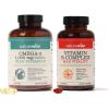 NatureWise 1000mg Omega 3 600mg EPA 400mg DHA with Vitamin E 180ct & Vitamin B Complex for Women and Men 150 Softgels[5-Month Supply]
